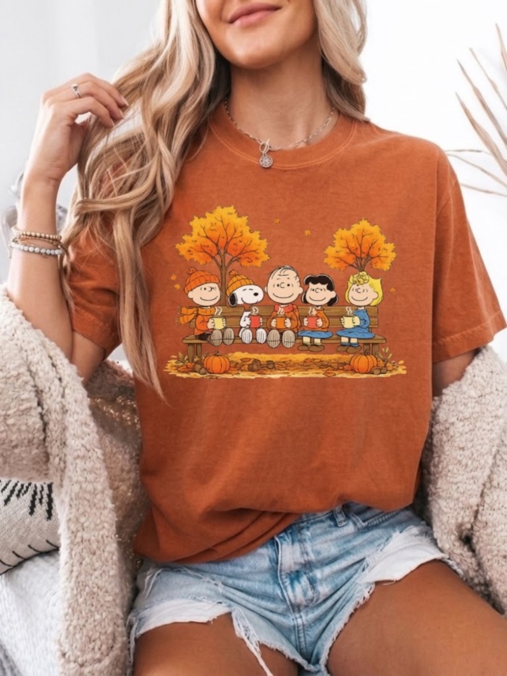 Comfort Colors Yam Peanuts Fall Graphic Tee